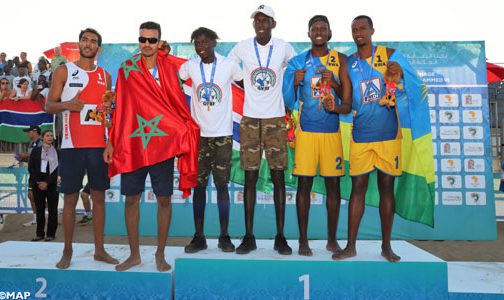 الألعاب الإفريقية: المنتخب الوطني للكرة الطائرة الشاطئية يحرز الميدالية الفضية