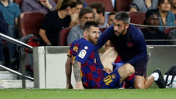 برشلونة يكشف رسميا تفاصيل اصابة ميسي