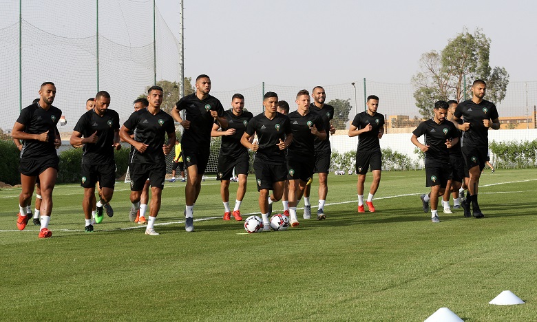 المنتخب المغربي يجري حصة تدريبية استعدادا للمبارتين الودتين