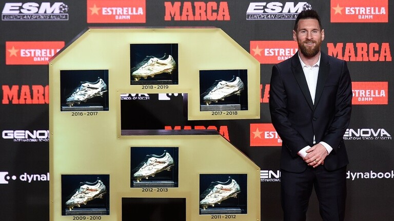 برشلونة يعلق على تتويج ميسي بجائزة الحذاء الذهبي