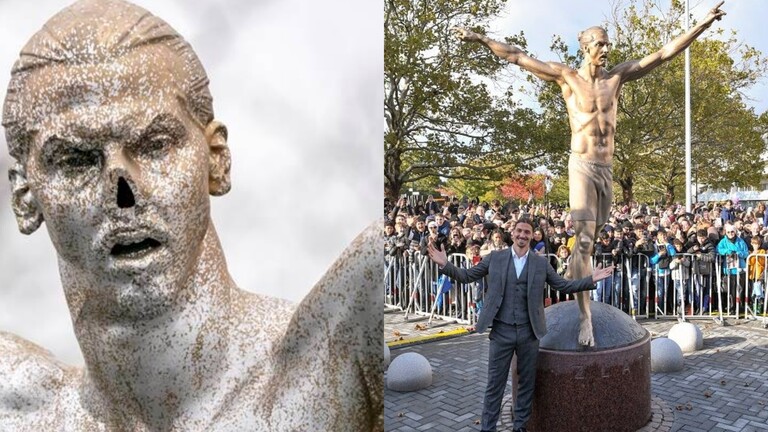 سلسلة التخريب المتعمد لتمثال إبراهيموفيتش تصل لمراحلها القصوى