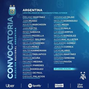 قائمة منتخب الأرجنتين المستدعاة لمواجهة الإكوادور وبوليفيا