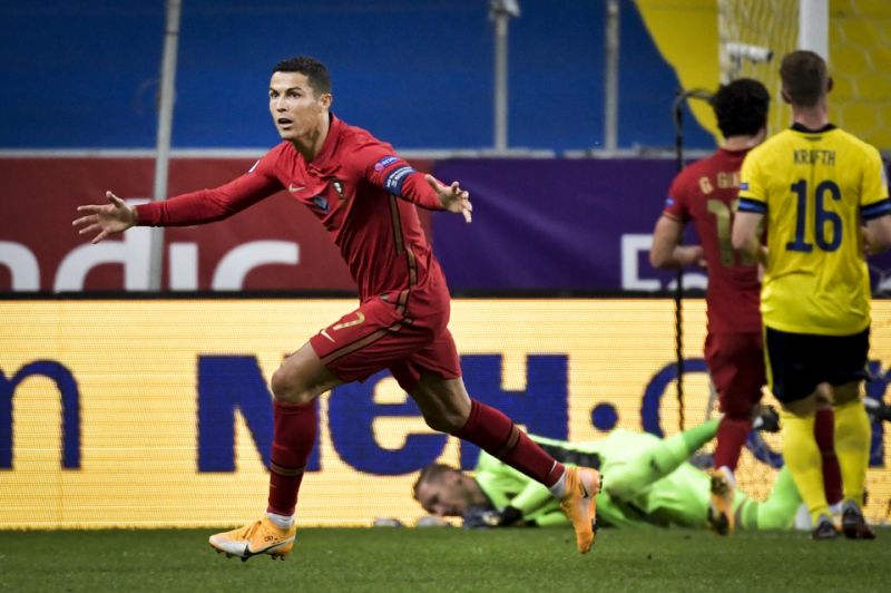رونالدو يقود البرتغال لهزم السويد في دوري الأمم الأوروبية
