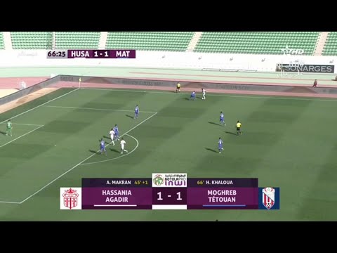 أهداف مباراة حسنية أكادير 1-1 المغرب التطواني
