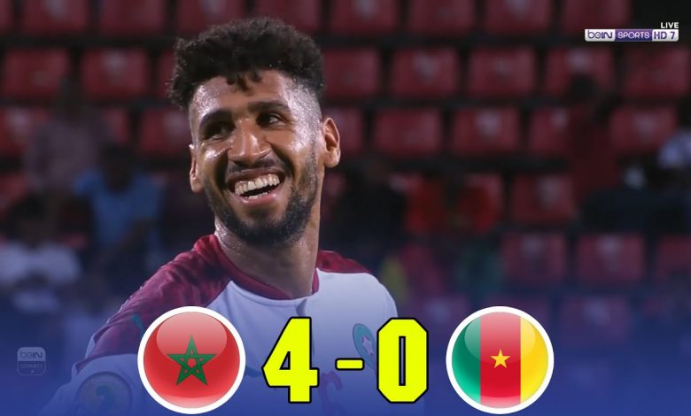 أهداف مباراة المغرب 4-0 الكاميرون