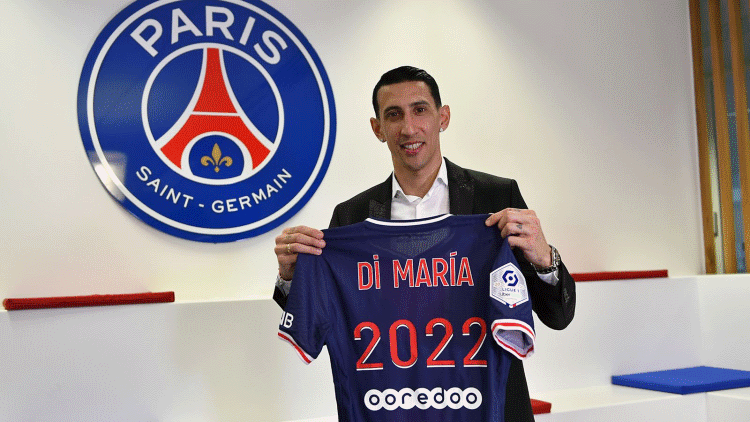 باريس سان جيرمان يعلن تجديد عقد دي ماريا إلى غاية 2022
