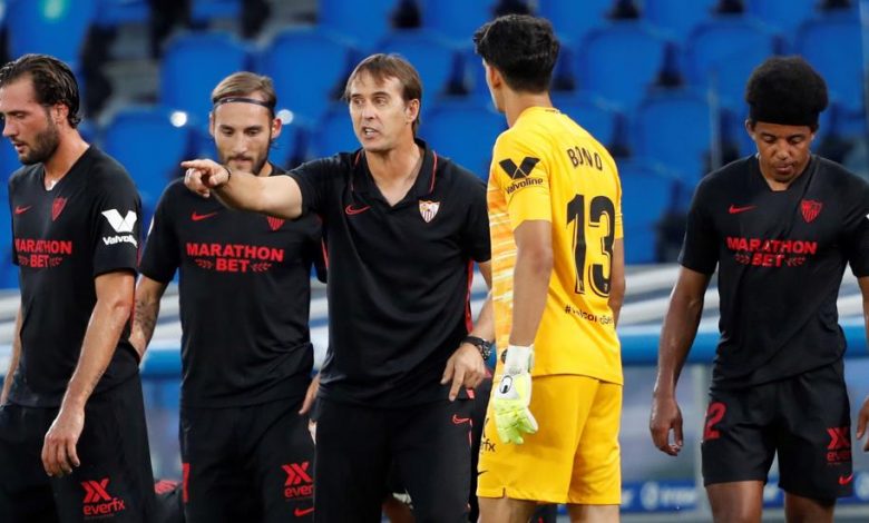 لوبتيجي يستبعد بونو من تشكيلة إشبيلية أمام برشلونة في كأس الملك