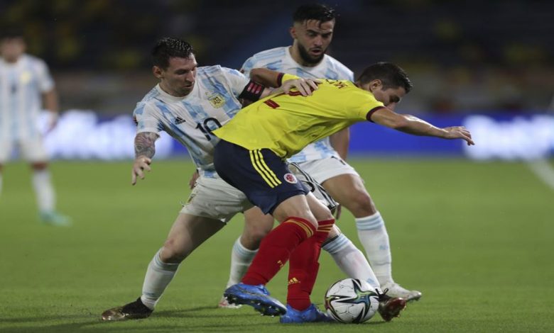 الأرجنتين تفرط في الفوز أمام كولومبيا ضمن تصفيات المونديال