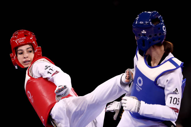 أميمة البوشتي تنهزم أمام الكورية يونغ في رياضة التيكواندو ضمن أولمبياد "طوكيو 2020"