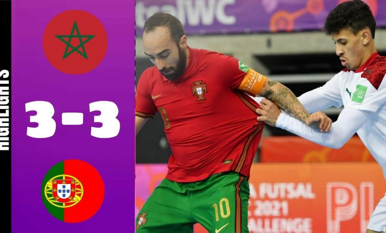 أهداف مباراة المغرب 3-3 البرتغال في بطولة العالم للفوتسال