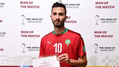 الحسوني ينال جائزة أفضل لاعب في مباراة المغرب ضد السعودية