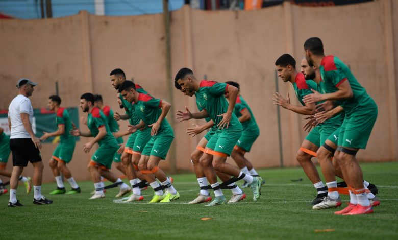 تداريب المنتخب الوطني المغربي تعرف غياب لاعب واحد فقط
