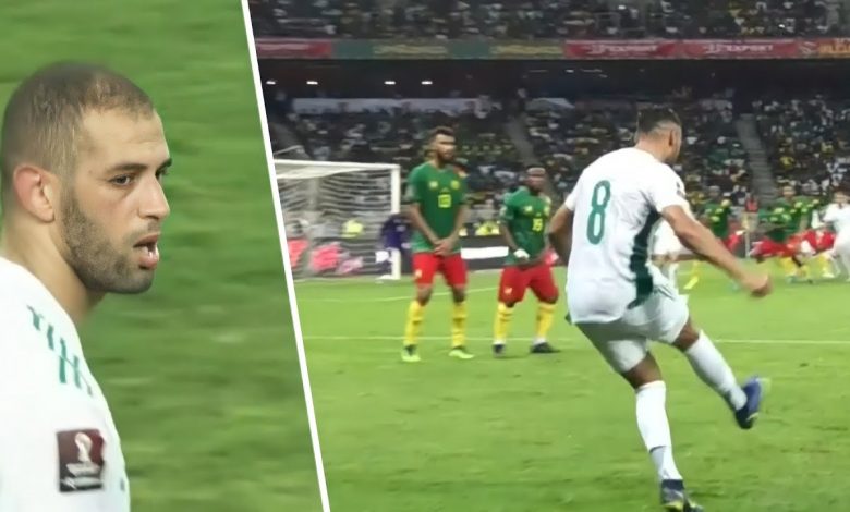 هدف مباراة الكاميرون 0-1 الجزائر (تصفيات المونديال)
