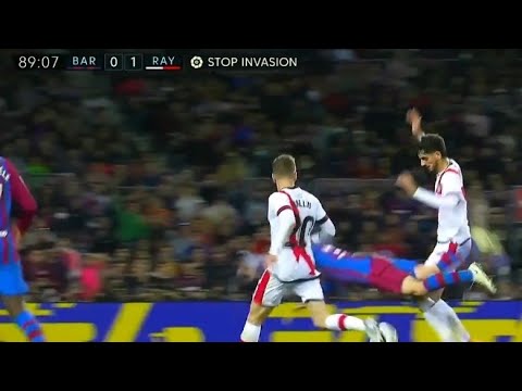 هدف مباراة برشلونة 0-1 فاييكانو (الدوري الإسباني)