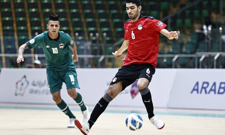 مصر تتعادل مع العراق في كأس العرب للفوتسال