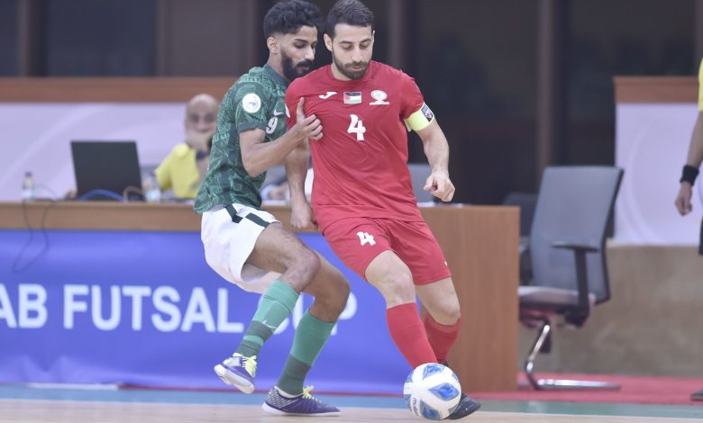 فلسطين تفوز على السعودية في كأس العرب لكرة القدم داخل القاعة