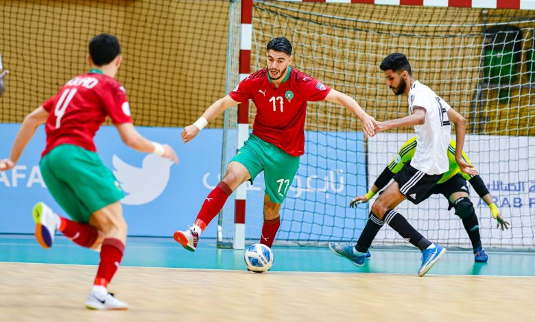 منتخب الفوتسال يفوز على ليبيا ويتأهل إلى نصف نهائي كأس العرب
