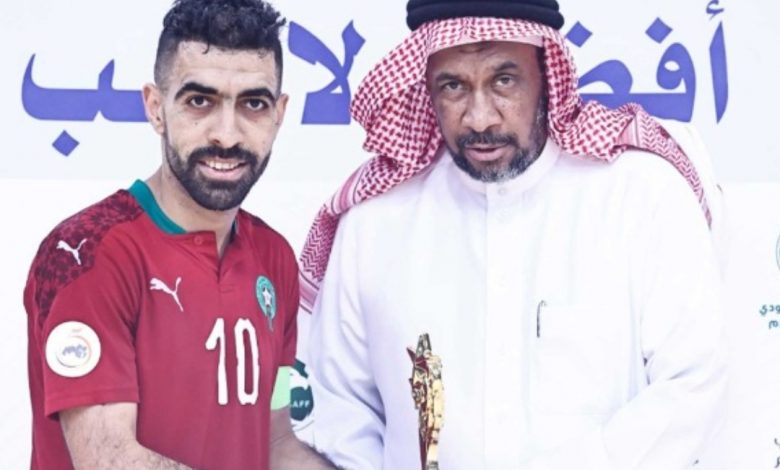 سفيان المسرار افضل لاعب في كأس العرب للفوتصال