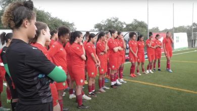 المنتخب النسوي لاقل من17 سنة يخوض اخر حصة تدريبية قبل لقاء البرتغال