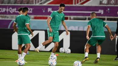 المنتخب الوطني يبدأ تحضيراته لمواجهة كرواتيا في كأس العالم "قطر 2022"
