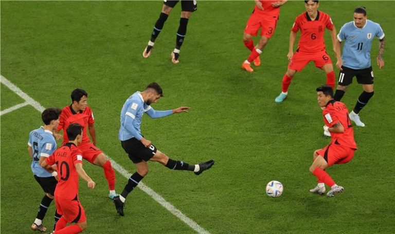 التعادل السلبي يحسم مباراة اوروغواي وكوريا الجنوبية