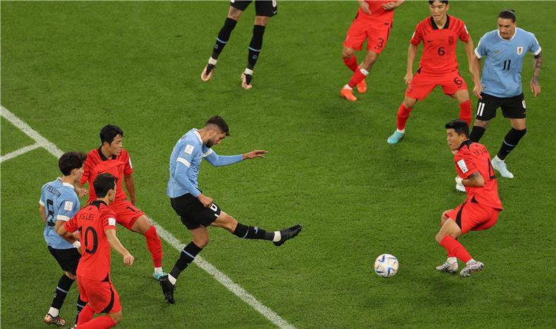 التعادل السلبي يحسم مباراة اوروغواي وكوريا الجنوبية