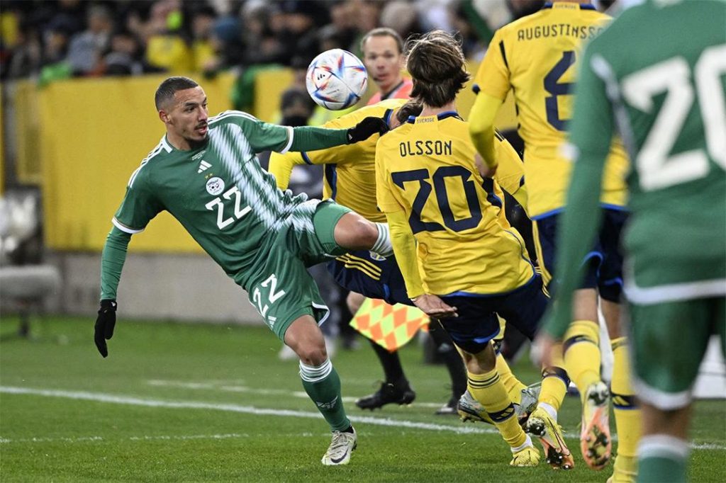 المنتخب الجزائري ينهزم أمام السويد في مباراة ودية