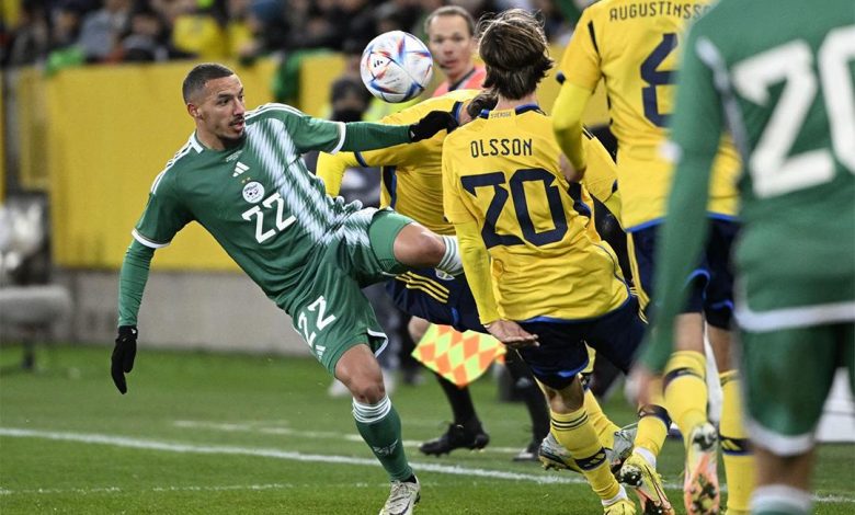 المنتخب الجزائري ينهزم أمام السويد في مباراة ودية