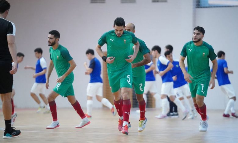 منتخب الفوتسال يفوز على اوزبكستان في مباراة ودية