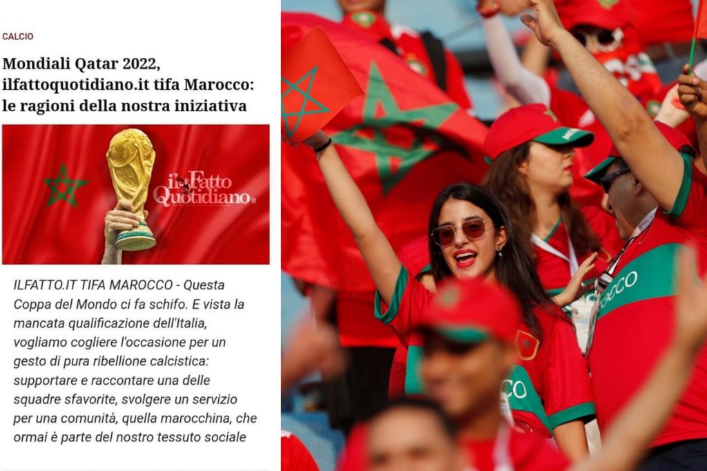 في ظل غياب الآتزوري.. صحيفة إيطالية شهيرة تعلن مساندتها للمنتخب المغربي في المونديال