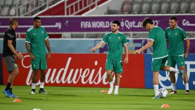 مشاركة 14 لاعبا في أول حصة تدريبية للمنتخب استعدادا لكأس العالم قطر 2022