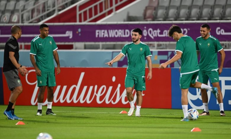 مشاركة 14 لاعبا في أول حصة تدريبية للمنتخب استعدادا لكأس العالم قطر 2022