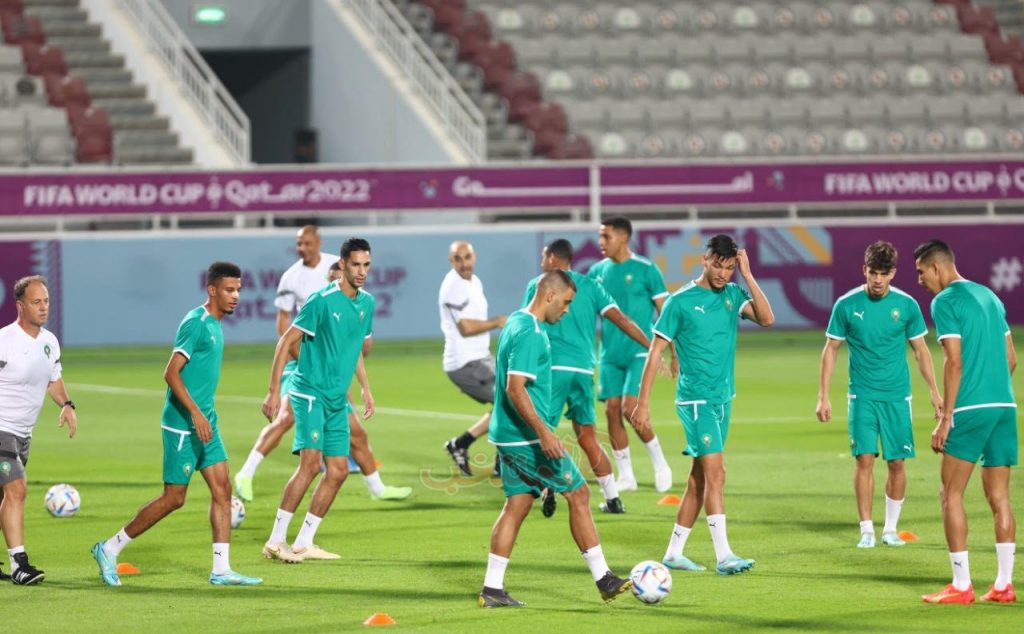 حصة تدريبية لاسود الأطلس بحضور وسائل الإعلام