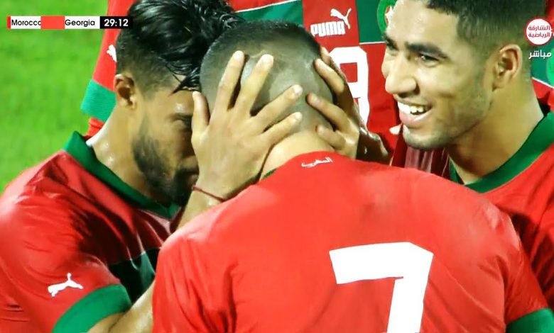 ملخص مباراة المغرب 3-0 جورجيا (مباراة ودية)