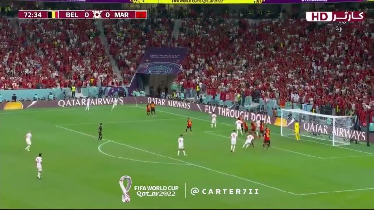 أهداف مباراة المغرب 2-0 بلجيكا (كأس العالم)