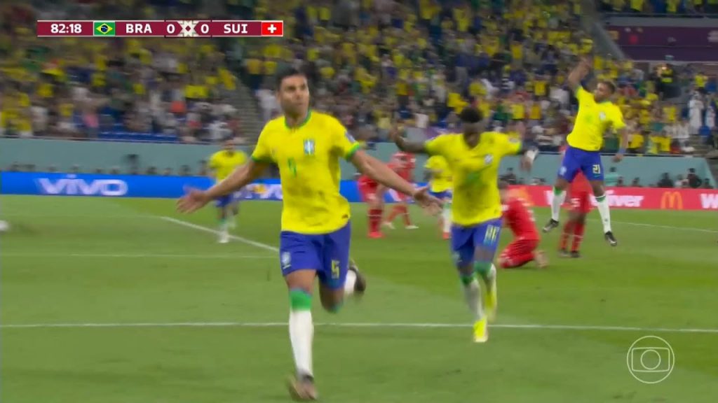 هدف مباراة البرازيل 1-0 سويسرا (كأس العالم)