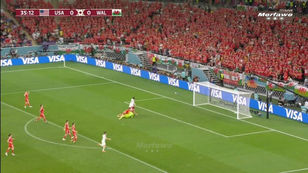 أهداف مباراة أمريكا 1-1 ويلز (كأس العالم)