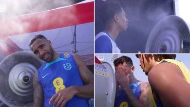 بالفيديو.. لاعبو إنجلترا يستعينون بأجهزة تبريد خلال تدريباتهم في قطر بسبب الحرارة