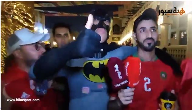 باتمان ناشط بعد فوز المغرب التاريخي على اسبانيا