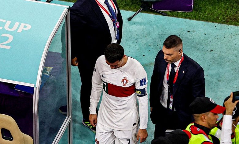 رونالدو يدخل في نوبة بكاء بعد إقصاء البرتغال من المونديال