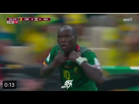 ملخص مباراة البرازيل 0-1 الكاميرون (كأس العالم)