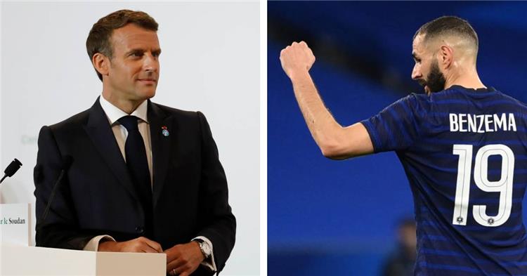 ماكرون يدعو بنزيمة لحضور نهائي المونديال