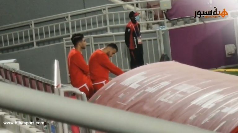 حكيمي وسايس وأكرد يقومون بالإحماءات على الدراجة الثابتة في تدريبات المنتخب الوطني