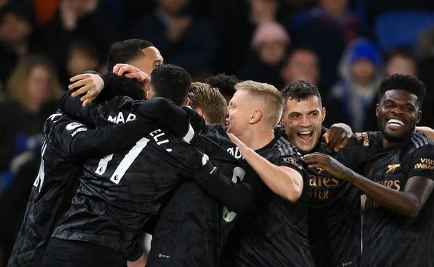 أرسنال يفوز على برايتون ويواصل الابتعاد في صدارة الدوري الإنجليزي أرسنال يفوز على برايتون ويواصل الابتعاد في صدارة الدوري الإنجليزي