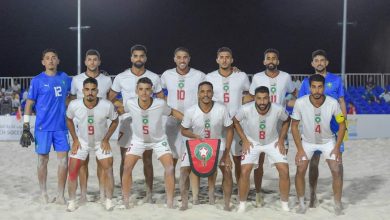 منتخب الكرة الشاطئية ينهزم أمام عمان في نصف نهائي كأس العرب
