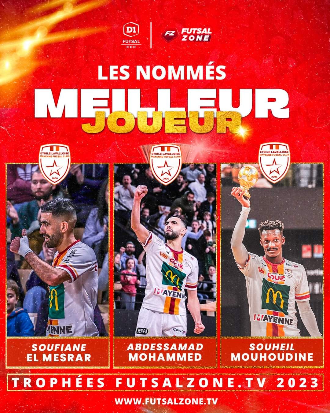 المغربي سفيان المسرار مرشح لجائزة أفضل لاعب في الدوري الفرنسي للفوتسال