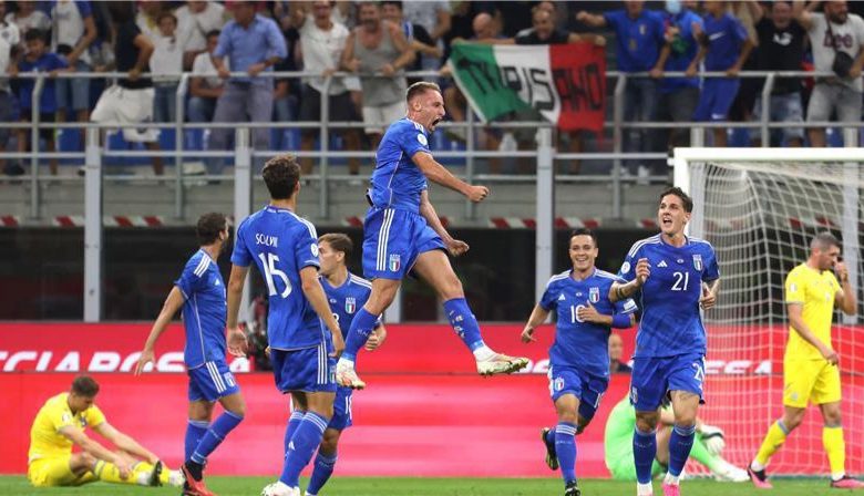 إيطاليا تعود لسكة الانتصارات بعد الفوز على أوكرانيا