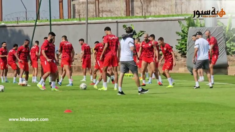 (فيديو) دعابة ومرح واجواء جميلة في تدريبات الأسود قبل مواجهة الكونغو