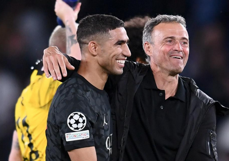 إنريكي يعلق على غياب حكيمي أمام برشلونة