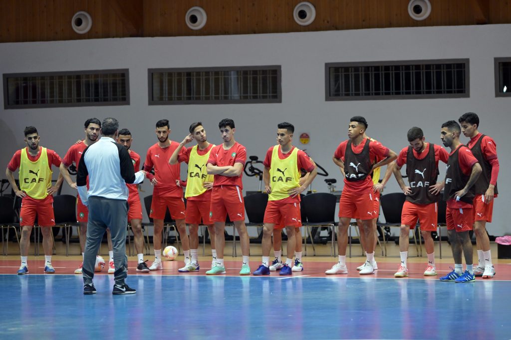 منتخب الفوتسال يواصل تدريباته استعدادا لكأس أمم أفريقيا